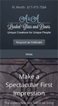 Mobile Screenshot of aaleadedglass.com